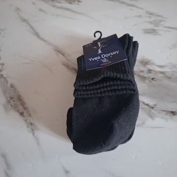 Yves Dorsey Paris chaussettes noires, taille 43- 46