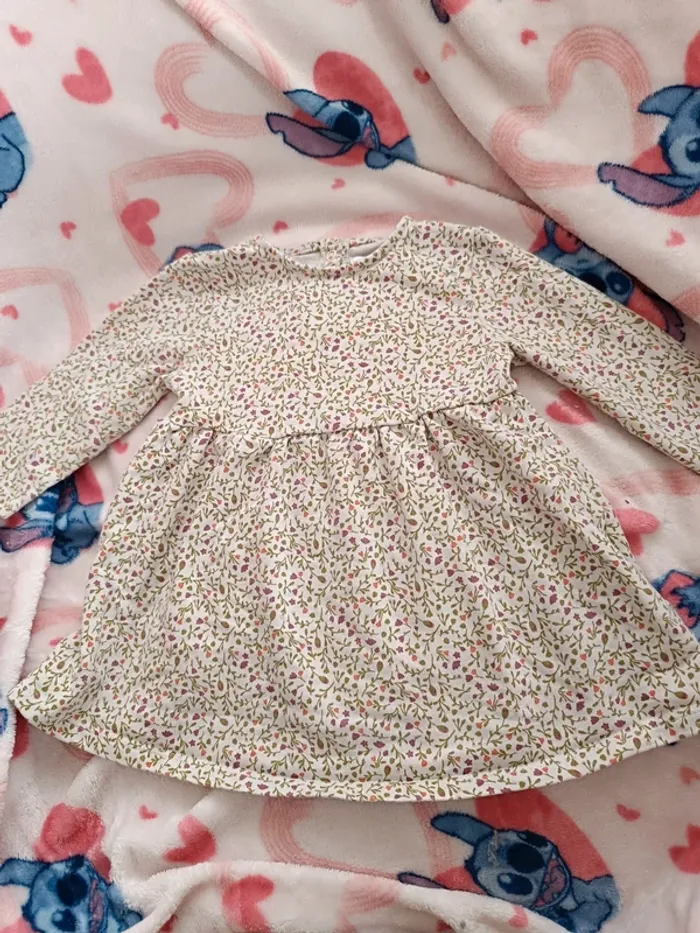 Robe motif fleur gemo taille 12 mois