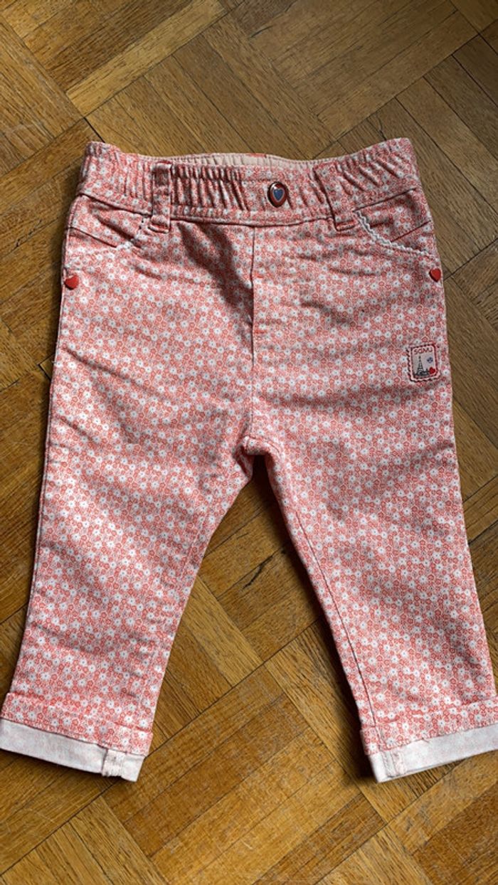 Pantalon d'été fille 9 mois Sergent major