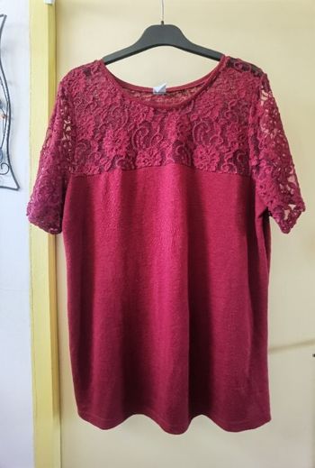 T-shirt bordeau XL M&S mode