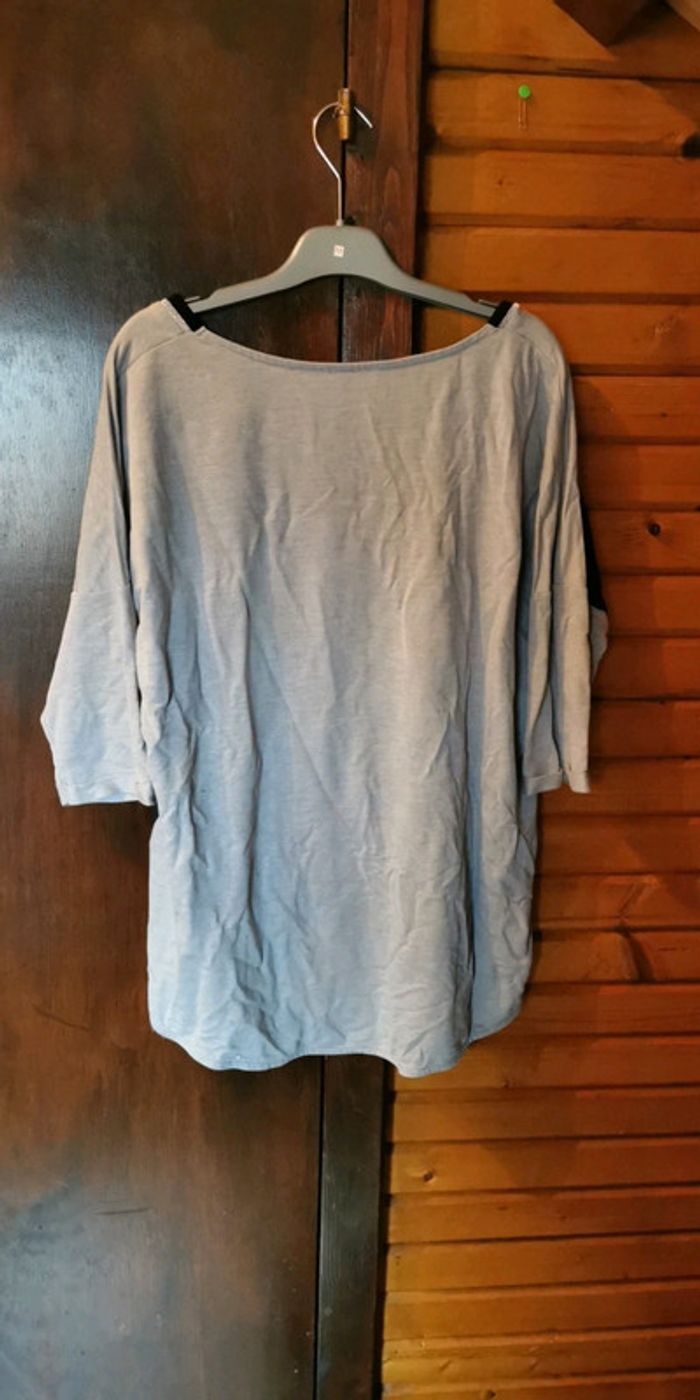 Tee-shirt bi matière - photo numéro 3