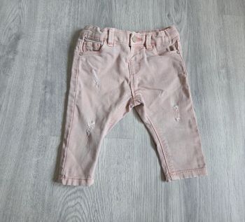 🌸 Jeans rose poudré petit effet dechirer 6 mois 🌸