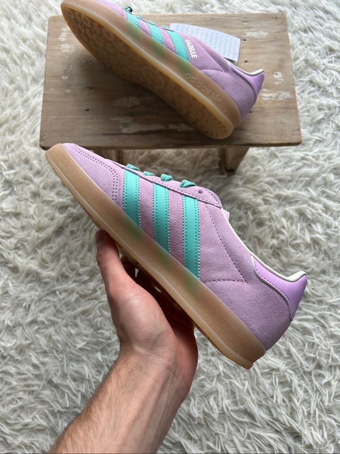 Adidas Originals Gazelle - bliss lilac / acid mint / off white - photo numéro 3