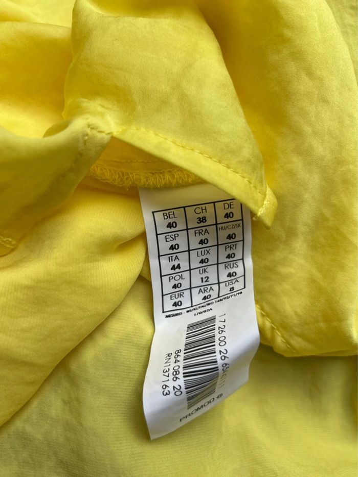 Joli débardeur fines bretelles réglables jaune vibrant Promod - photo numéro 4