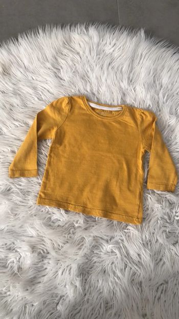 T shirt jaune moutarde