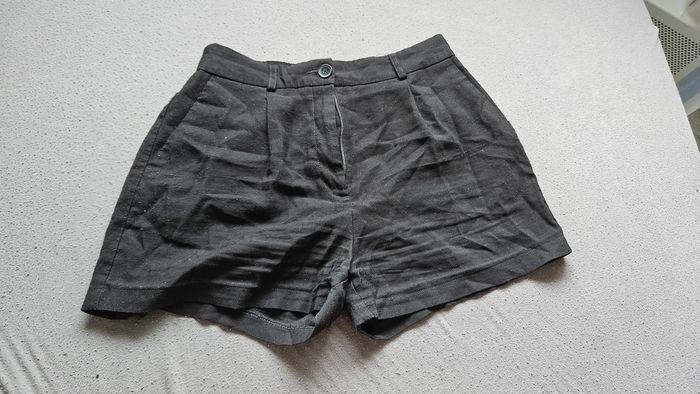 Short noir toile léger T38 Tally Weijl - photo numéro 3