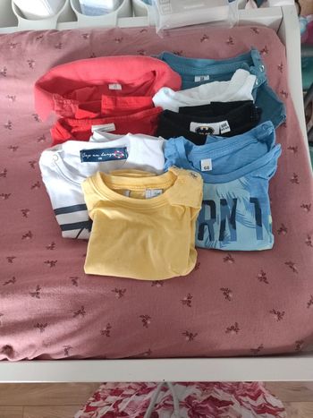 Lot de 8 t shirt manches courtes 6 mois