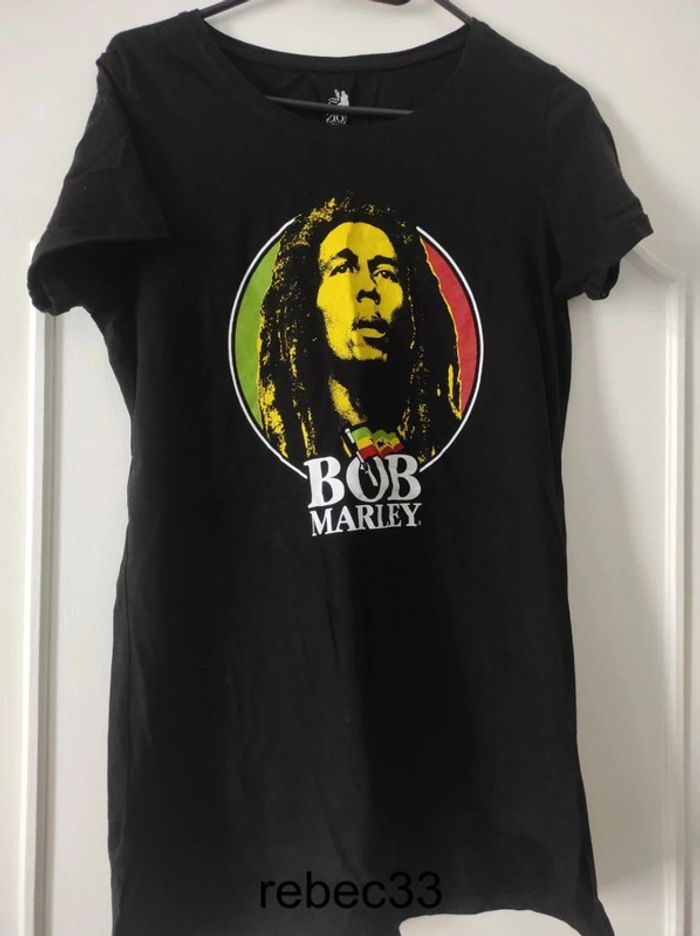 T-shirt Bob Marley Zion noir