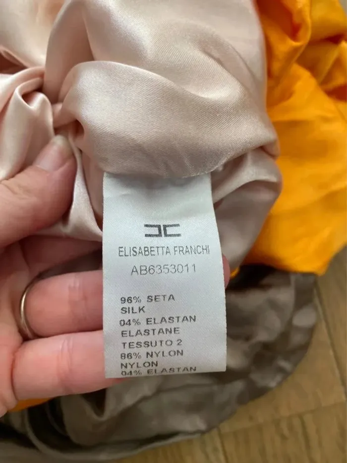 Robe bustier en soie Elisabetta Franchi taille 42 IT (38 FR) - photo numéro 8