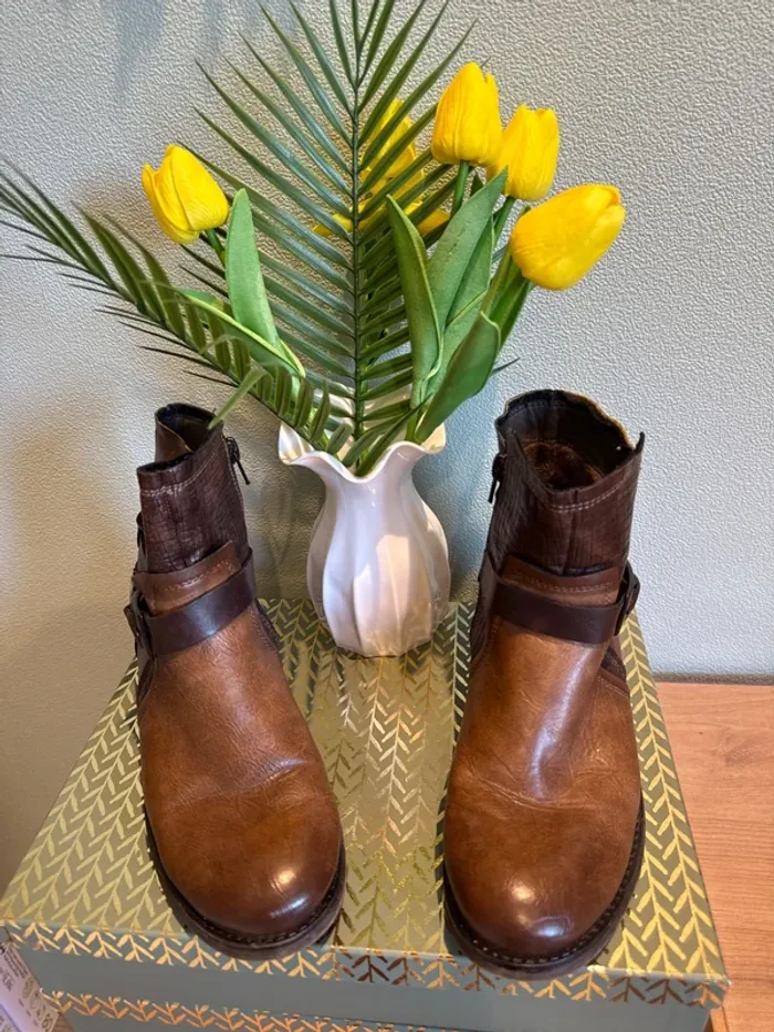 Jolies bottines marron femme 38 - photo numéro 2