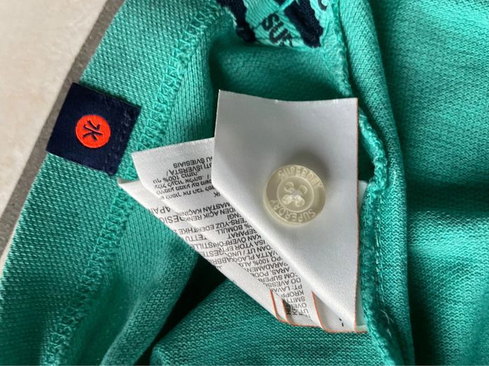 Polo Superdry vert - photo numéro 4