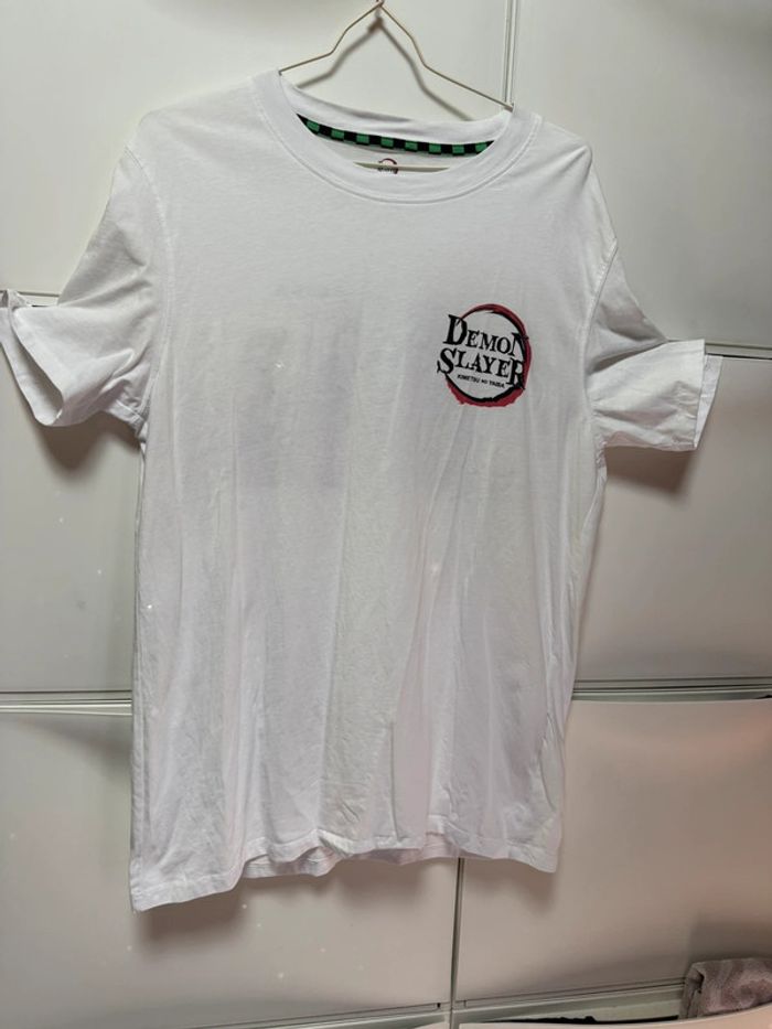 T-shirt blanc celio collection démon slayer taille l
