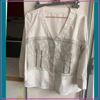 Chemise blanche avec dentelle