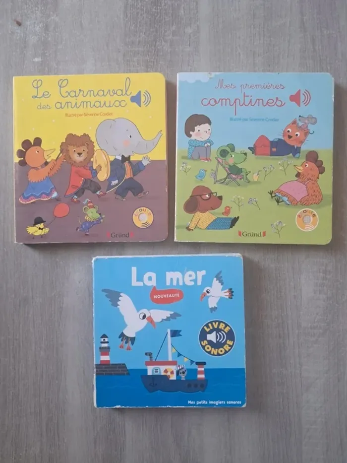 Lot de livres sonore