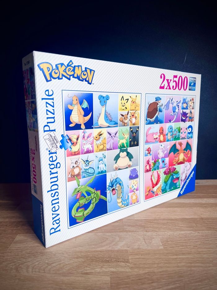 Puzzle Pokémon Ravensburger 2x500 pièces neuf scellé - photo numéro 2