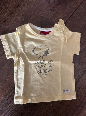 T-shirt Peanuts Snoopy 9 mois 71 cm jaune
