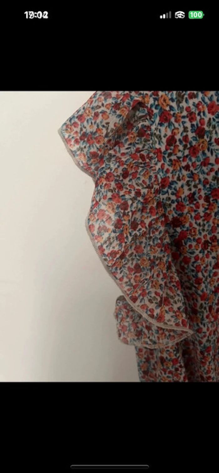 Blouse fleurie Taille L - photo numéro 6