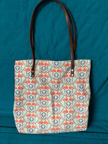 Sac en tissu flammant rose