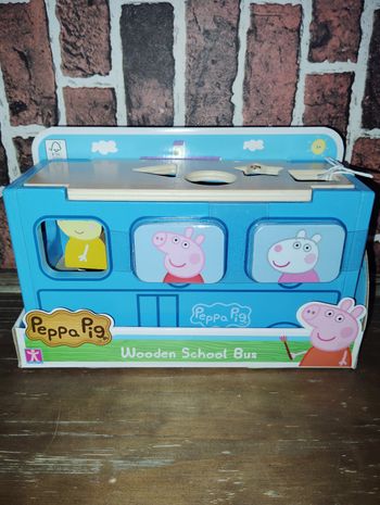 Bus des formes Peppa Pig en bois 