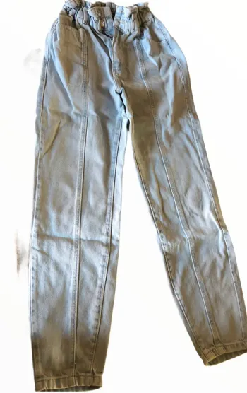 Jean mom bleu clair