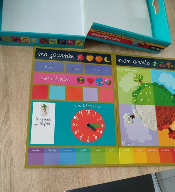 Jeux mon calendrier magnétique (heure, temps et les saisons) - photo numéro 4