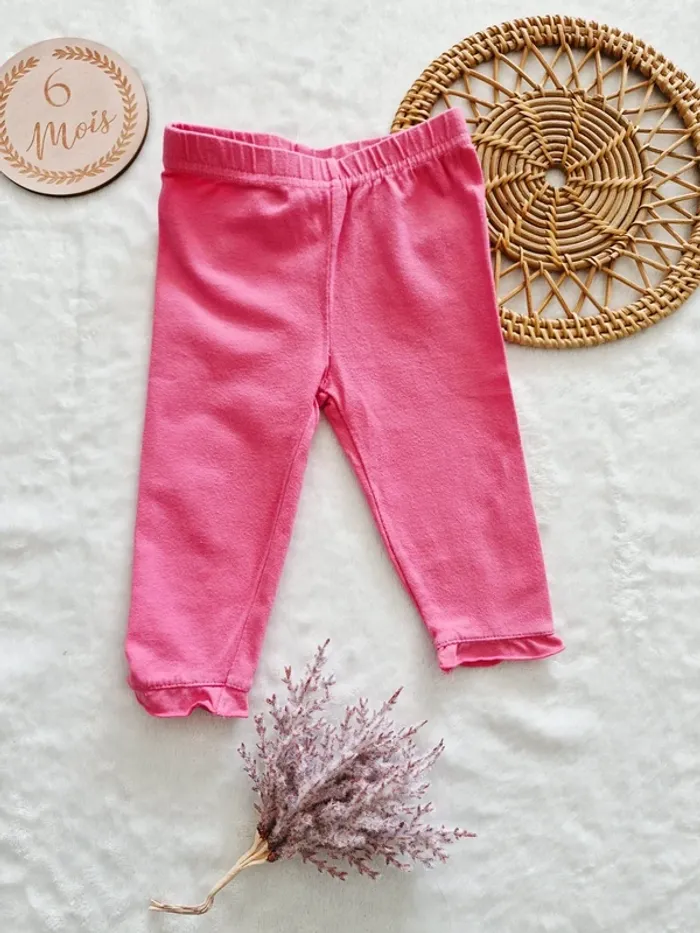 Ensemble T-shirt manches longues et legging 6 mois - photo numéro 2