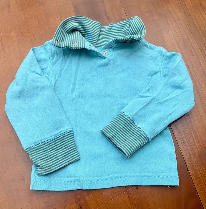 Tee-shirt manches longues DPAM 12 mois - photo numéro 2