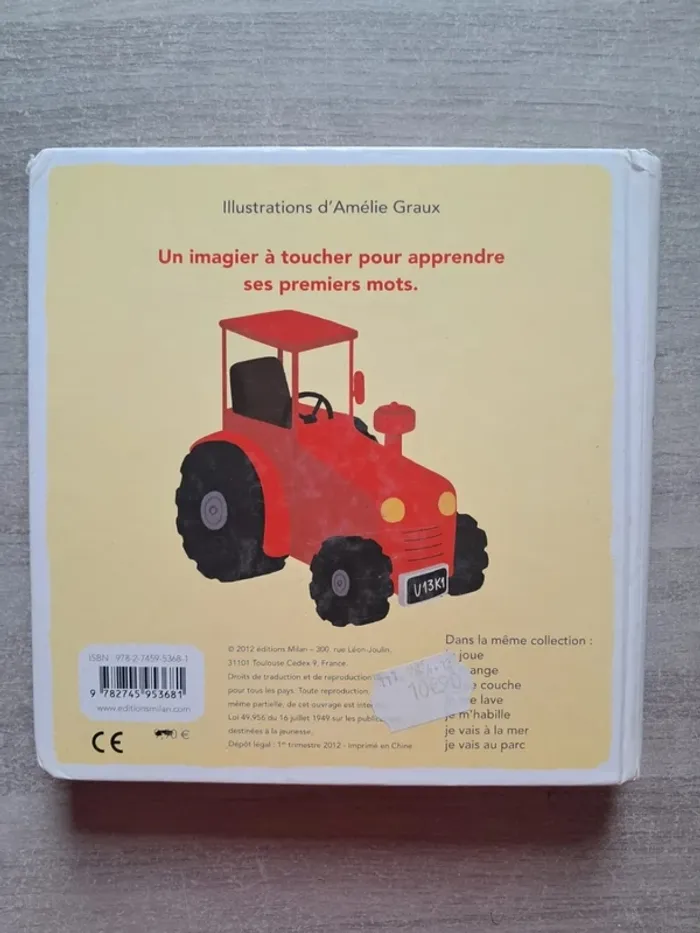 Livre a toucher je vais a la ferme - photo numéro 2