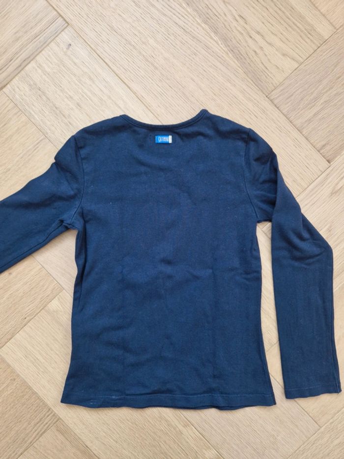 T-shirt fille bleu marine 8 ans Catimini - photo numéro 3