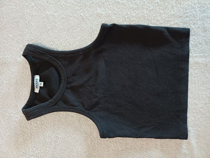 Débardeur noir Creeks XS 14 ans (réf perso G-Q8)(familleac72)