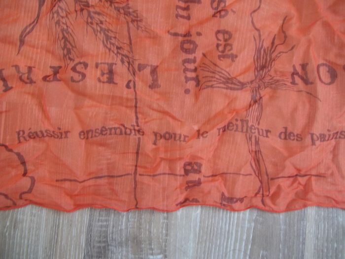 Etole soyeuse orange de boulangère - photo numéro 6