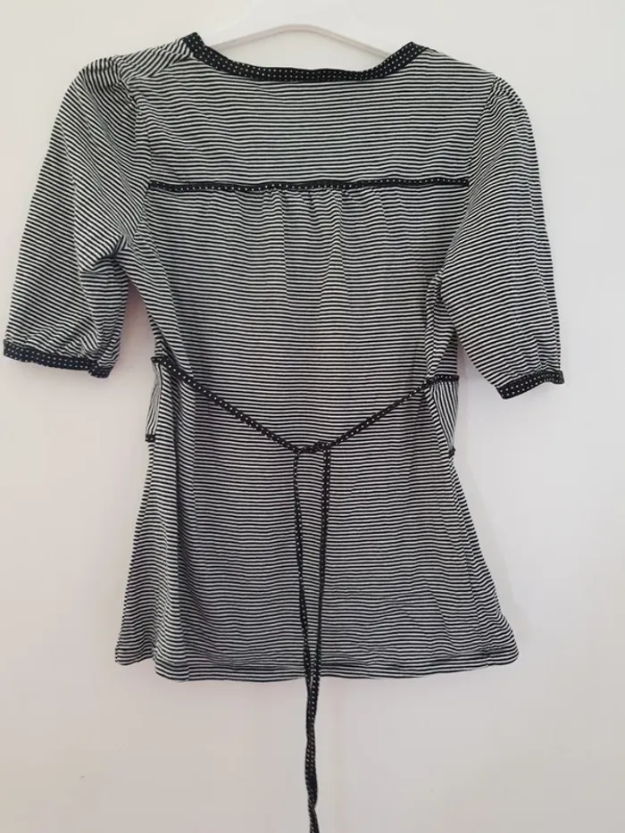 T shirt rayé Promod, taille 38 - photo numéro 3