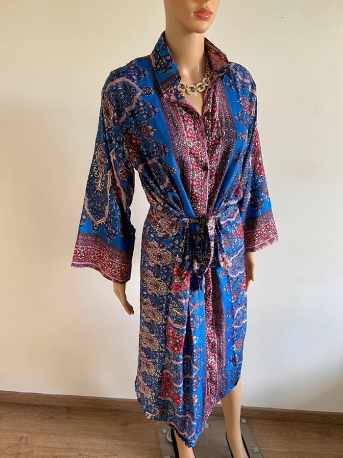 Robe mi longue neuve en soie Trebol taille S/M - photo numéro 2