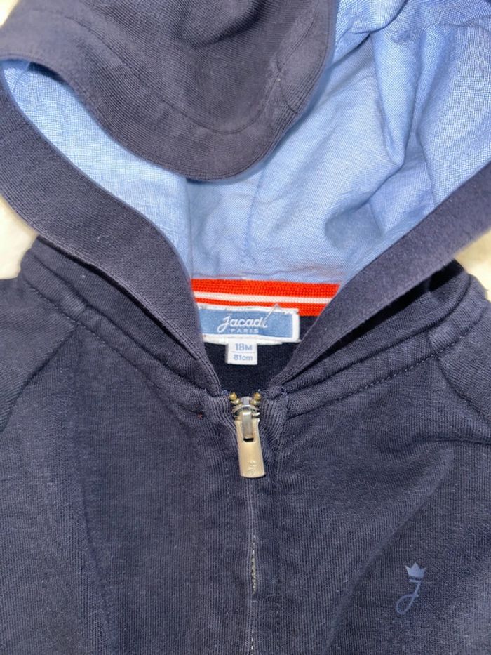 Veste à capuche bleu marine - photo numéro 2