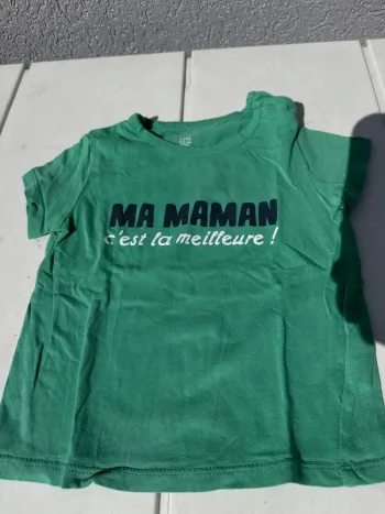 T shirt taille 12 mois 74 cm