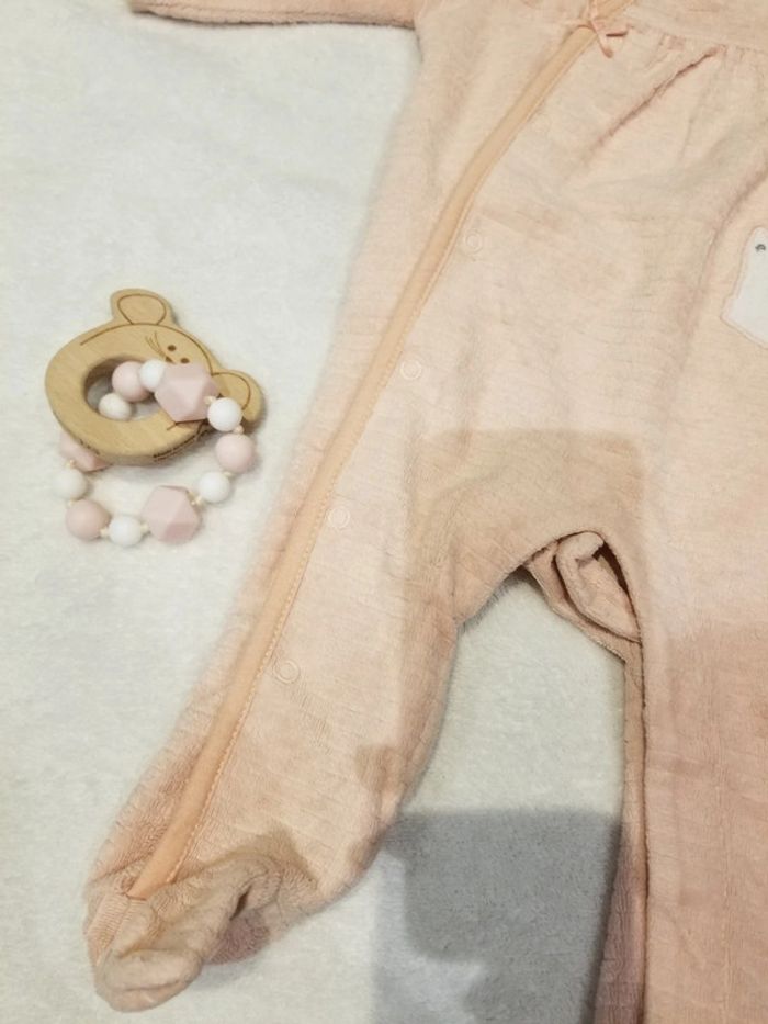 Pyjama renard en velours rose - photo numéro 6