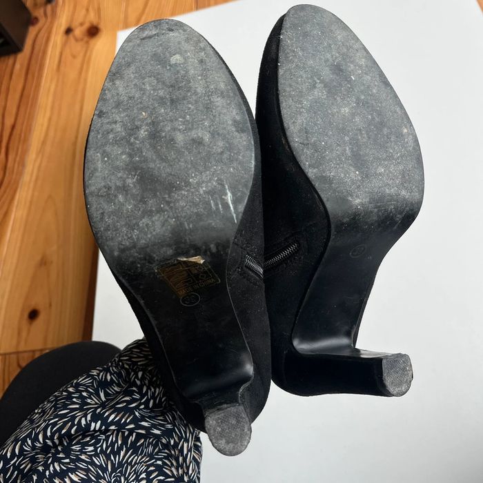 Bottines talons daim - photo numéro 4