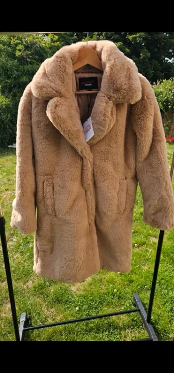 Manteau hiver en camel jenyfer