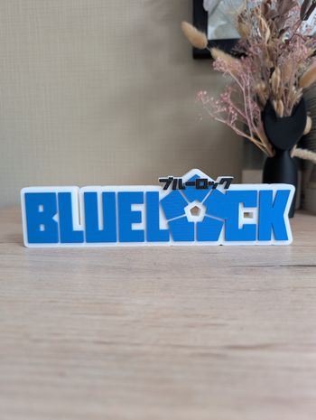 Blue lock logo décoratif 23cm Excellent état 
