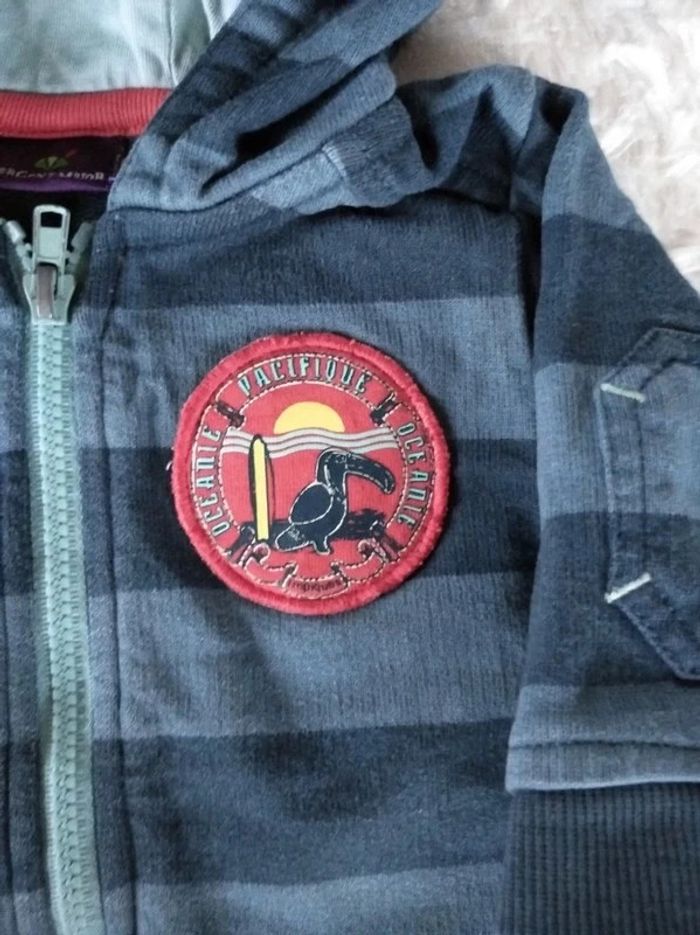 Veste Gilet avec capuche Garçon 3 mois Sergent Major Perroquet - photo numéro 5