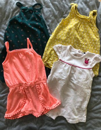 Lot 4 combishort 3 mois