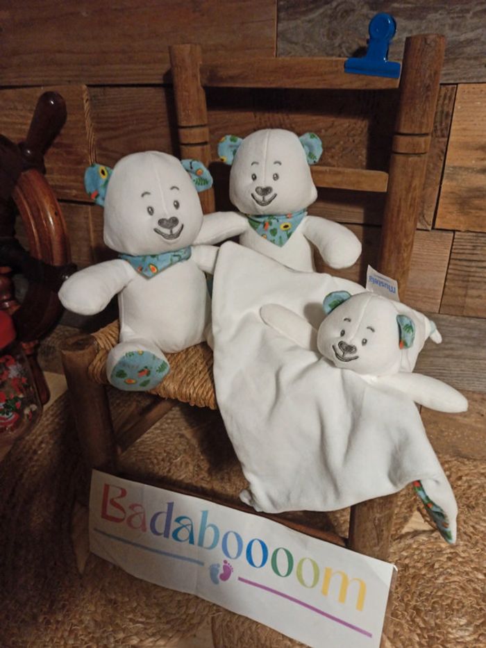Peluche et doudou ours Mustela tbe - photo numéro 2