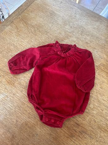 Bodie velours rouge Kiabi