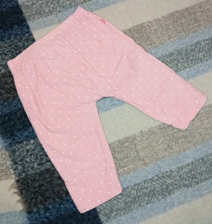 Pantalon toile rose 6 mois - photo numéro 4