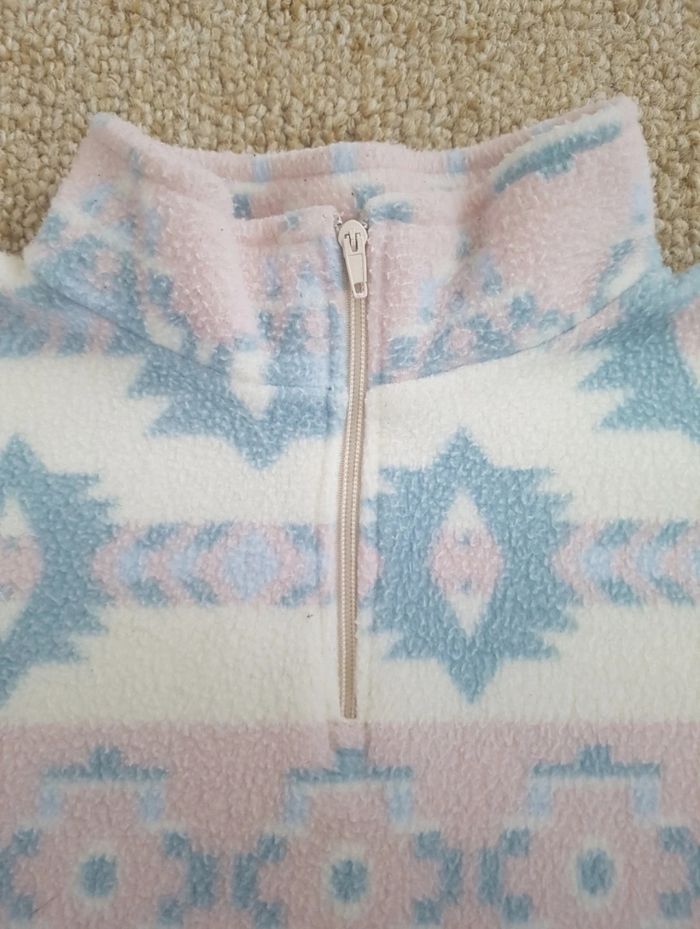 Sweat rose, bleu, blanc, 12 mois - photo numéro 3