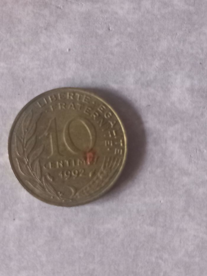 Pièces de centimes de franc Année 90 - photo numéro 3