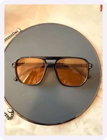 Lunette de soleil noire/jaune