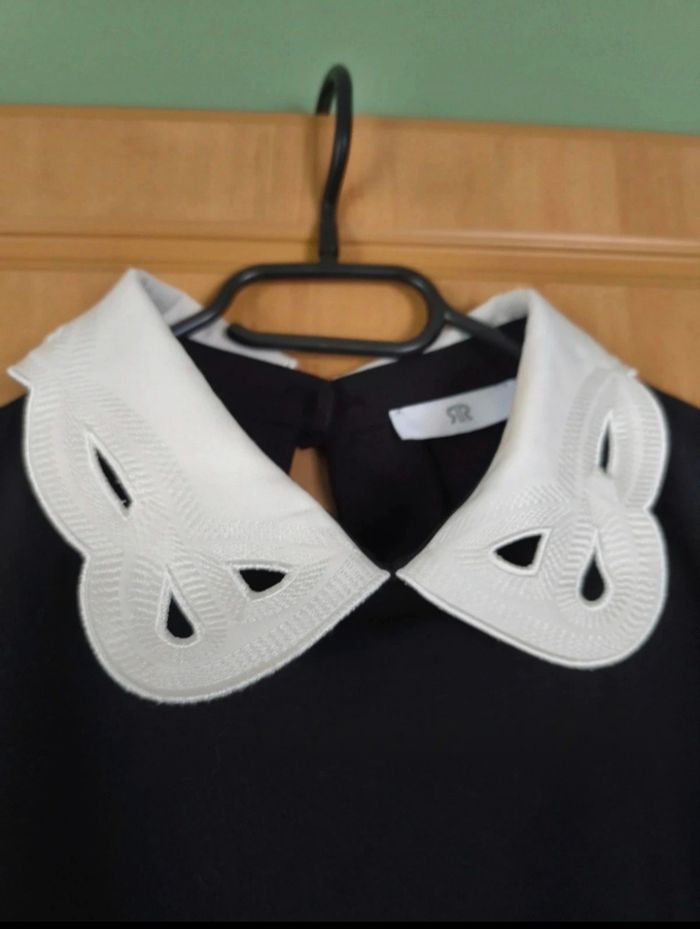 Robe noire col blanc chic la redoute - photo numéro 4