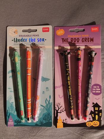 Lot stylos Under the sea et Halloween 2024