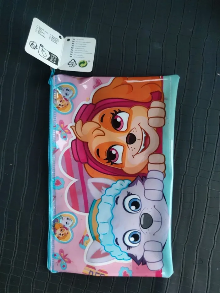 Trousse pour crayons rentrée scolaire paw patrol - photo numéro 2